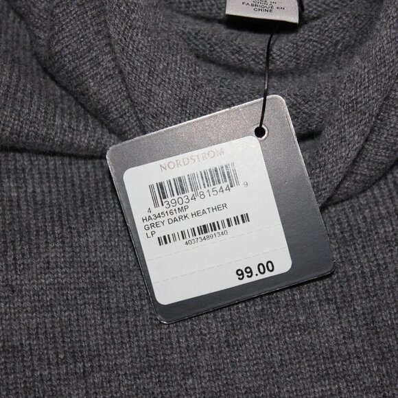 Halogen NWT Cashmere Blend Turtleneck Sweater Size LP - Picture 3 of 6